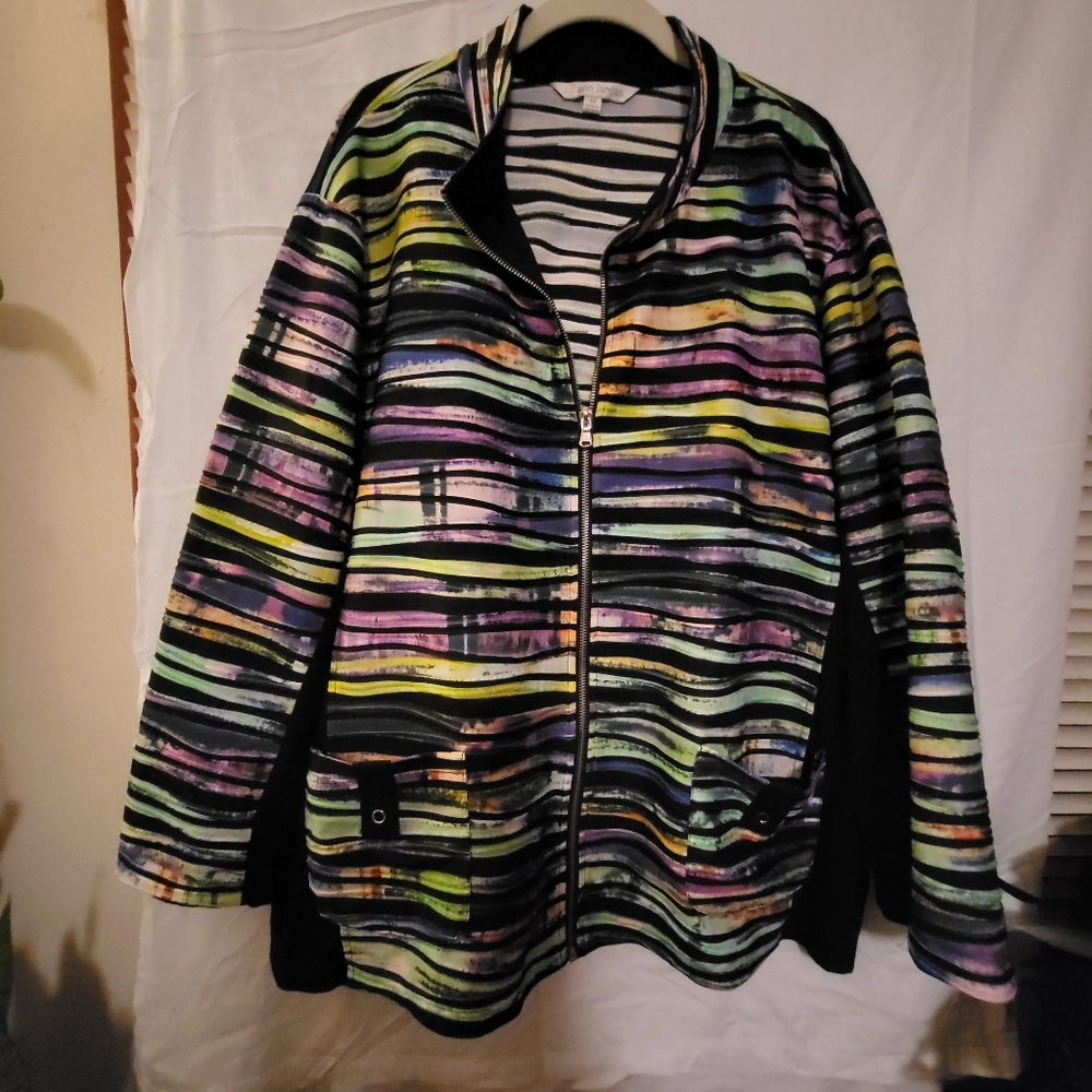 Erin London front zip cover up